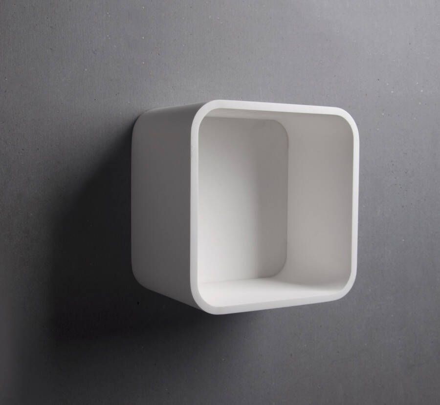 Ideavit Solidtondo nis 30x30cm solid surface mat wit