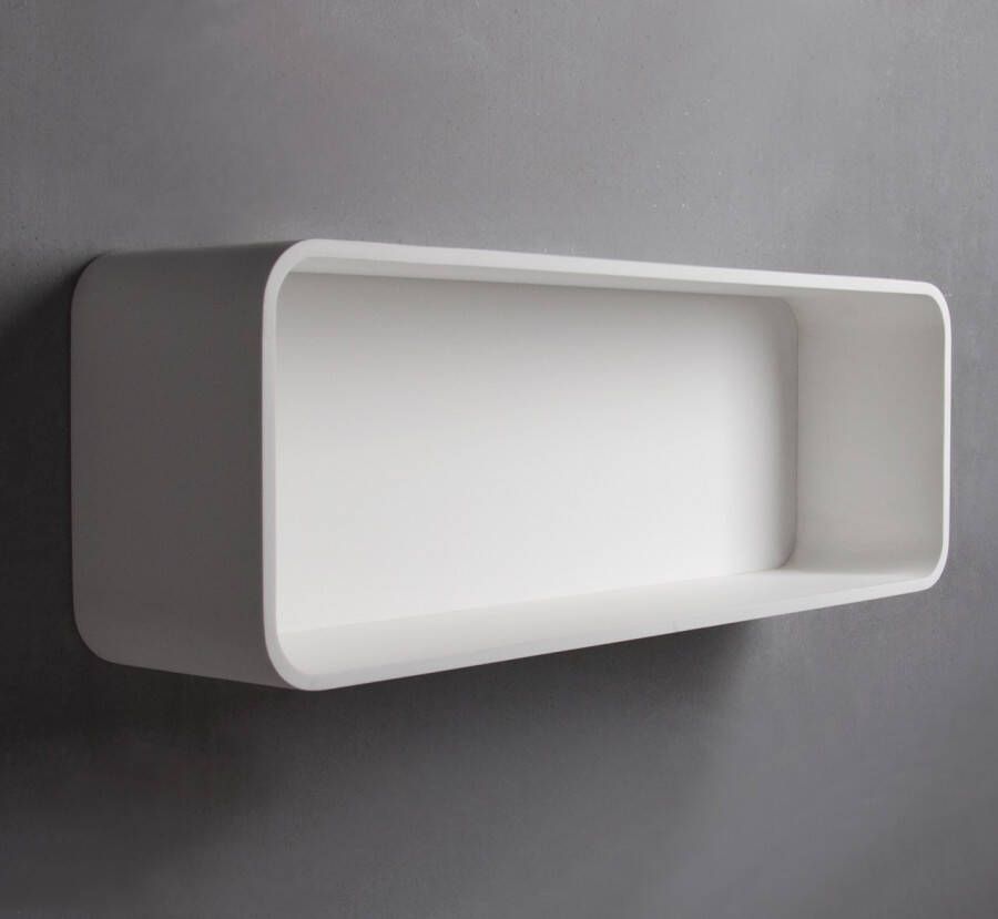 Ideavit Solidtondo nis 90x30cm solid surface mat wit