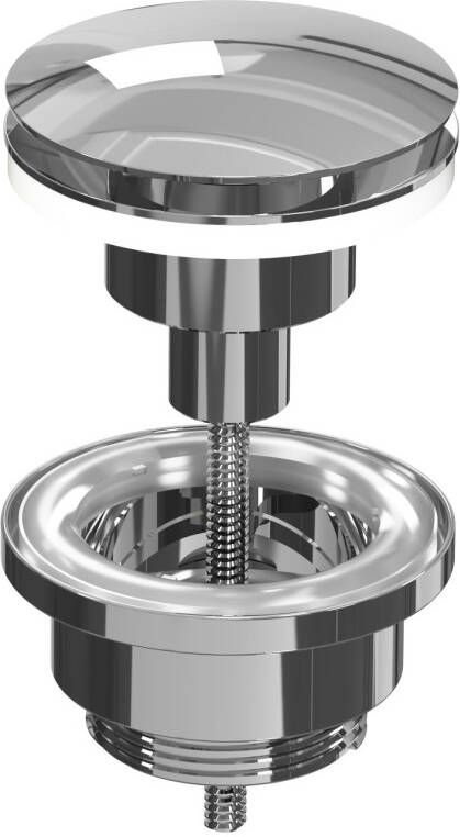 INK Stop&Go Afvoerplug klikwaste Chroom 9902048 - Foto 2