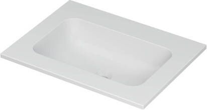 Ink Aspekt wastafel porselein centraal zonder kraangat mat wit 60x45x1 5cm (bxdxh)