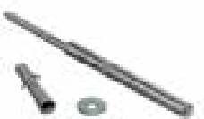 INK blinde bevestigingset voor wandplank met breedte 120-180cm en diepte 35cm staal