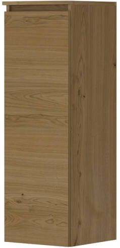 INK Fineer Badkamerkast 35x37x106cm 1 deur l s en rechtsdraaiend greeploos MDF Fineer Natur 1221660
