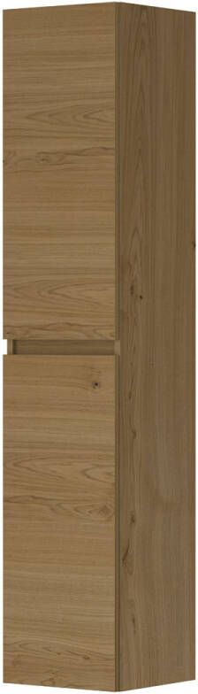 Ink Fineer Badkamerkast 35x37x169cm 2 deuren l s en rechtsdraaiend greeploos MDF Fineer Natur 1221650