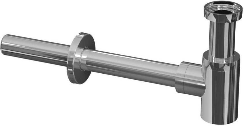 INK Bekersifon Laag Model incl Muurbuis en Rozet Chroom