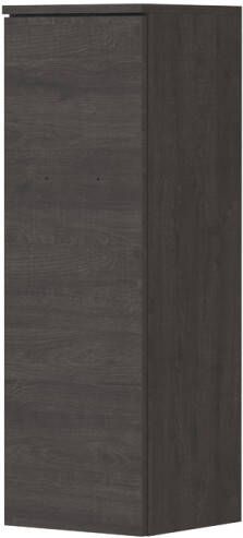 Ink Half hoge kast l s 1 deur met grepen hout décor Oergrijs 350x350x1060 mm (bxdxh)