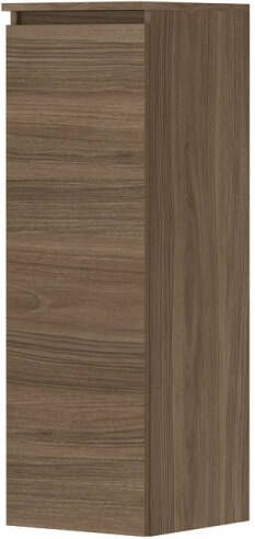 Ink Half hoge kast universeel 1 deur greeploos houten keerlijst en 2 glazen planchettes Zuiver eiken 350x370x1060 mm (bxdxh)
