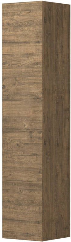 Ink Hoge kast 1 deur greeploos decor Naturel eiken 360x370x1690 mm (bxdxh)