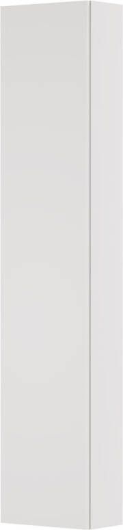 Ink Hoge kast 1 deur l s rechts greeploos incl. spiegel aan de binnenzijde Hoogglans wit 350x200x1690 mm (bxdxh)