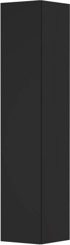 Ink Badkamerkast 35x35x169cm 1 deur l s en rechtsdraaiend greeploos MDF lak zwart mat 1241156