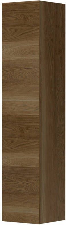 Ink Badkamerkast 35x36.7x169cm 1 deur l s en rechtsdraaiend greeploos eiken Massief eiken ash grey 1259523