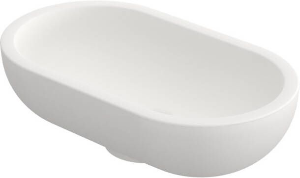 Ink One Opbouw waskom polystone ovaal Mat wit 330x190x100 mm (bxdxh)