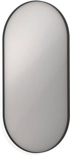 Ink SP20 Spiegel 60x4x120cm ovaal in stalen kader aluminium zwart mat 8408970