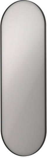 Ink SP20 Spiegel 60x4x180cm ovaal in stalen kader aluminium zwart mat 8408980 - Foto 1