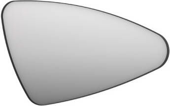 INK SP22 spiegel met organische vorm in stalen kader rechter versie 70 x 120 x 4 cm mat zwart