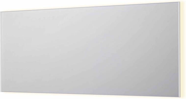 INK SP32 rechthoekige spiegel in stalen kader met dimbare indirect LED-verlichting spiegelverwarming color changing en schakelaar 180 x 4 x 80 cm mat wit
