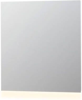 INK SP3 spiegel met aluminium frame met indirecte boven of onder LED-verlichting en sensorschakelaar 80 x 80 x 4 cm