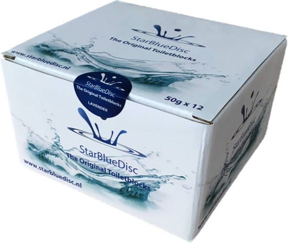 Korver Holland Starbluedisc toiletblokjes halfjaar verpakking a 12 stuks blauw
