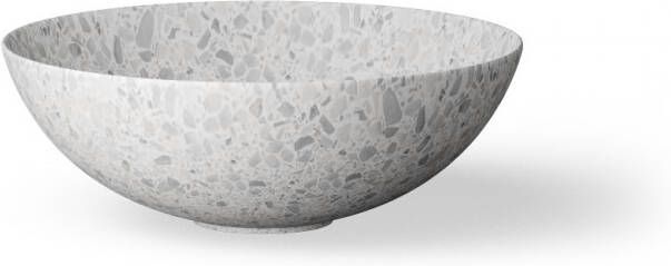 LoooX Ceramic Terrazzo opzetwastafel rond 40x15cm beige - Foto 2