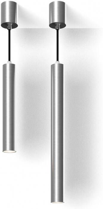 LoooX Light Collection set badkamer hanglampen LED van 25 & 40 cm geborsteld RVS