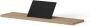 Looox Wood collection bath shelf 78cm met houder zwart mat eiken zwart mat wbshelf78mz - Thumbnail 2