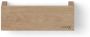 Looox Wood collection shelf BoX 30cm met bodemplaat rvs geborsteld eiken RVS geborsteld WSHBOX30RVS - Thumbnail 3
