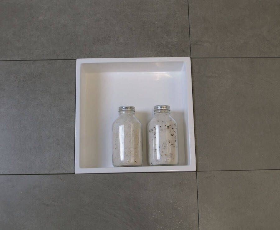 Luca Sanitair nis in of opbouw 29 5x29 5x8cm wit glans