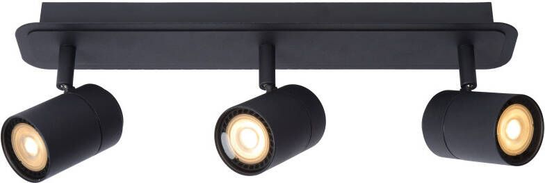 Lucide Lennert Plafondspot Badkamer LED GU10 3x5W 3000K IP44 Zwart