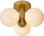 Lucide Trudy Plafonnière Badkamer Ø 28 cm 3xG9 IP44 Mat Goud Messing - Thumbnail 2