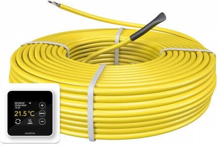 Magnum cable elektrische vloerverwarming set 1000W 59 m met WiFi thermostaat wit 101005