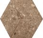 Marazzi Mystone Ceppo di Gre mozaïek 3D wandtegel hexagon 29x33 5cm beige - Thumbnail 1