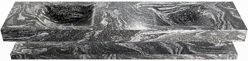 Mondiaz ALAN DLUX Badkamermeubelset 200cm planchet Lava vrijhangende wastafel 2 wasbakken 0 kraangaten Lava ADX200LavPLD0Lav - Foto 3