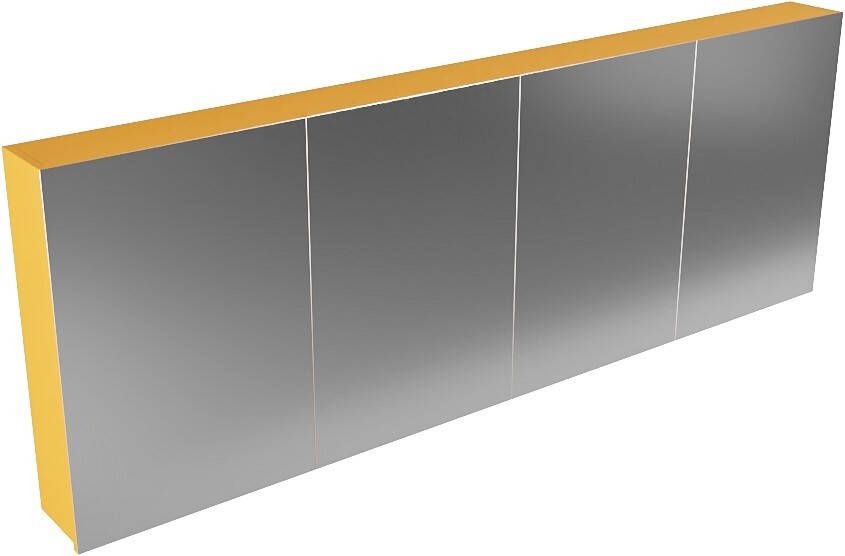 Mondiaz Cubb spiegelkast 200x70x16cm met 4 deuren Ocher