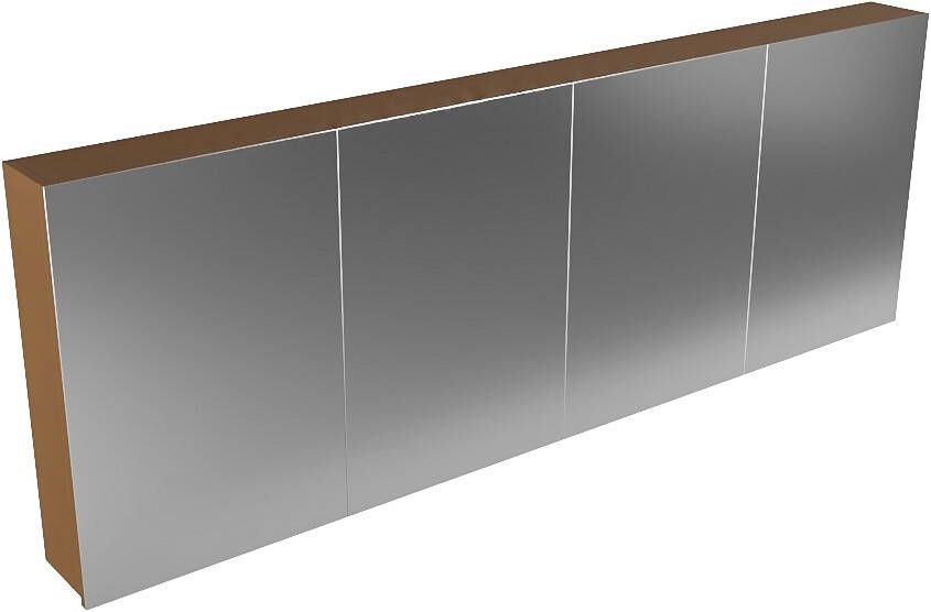 Mondiaz Cubb spiegelkast 200x70x16cm met 4 deuren Rust