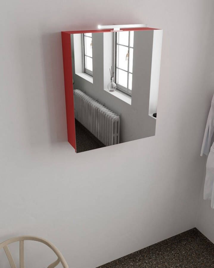 Mondiaz Cubb spiegelkast 60x70x16cm met 1 deur Fire