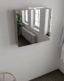 Mondiaz Spiegelkast Vico Cube | 150x70 cm | 3 Deuren | Zonder verlichting | Marmerlook - Thumbnail 3