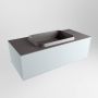 Mondiaz ERIN 100cm badmeubelset onderkast kleur Clay met 1 lade Wastafel RIDGE midden 1 kraangat kleur Dark grey ERIN11636 - Thumbnail 3