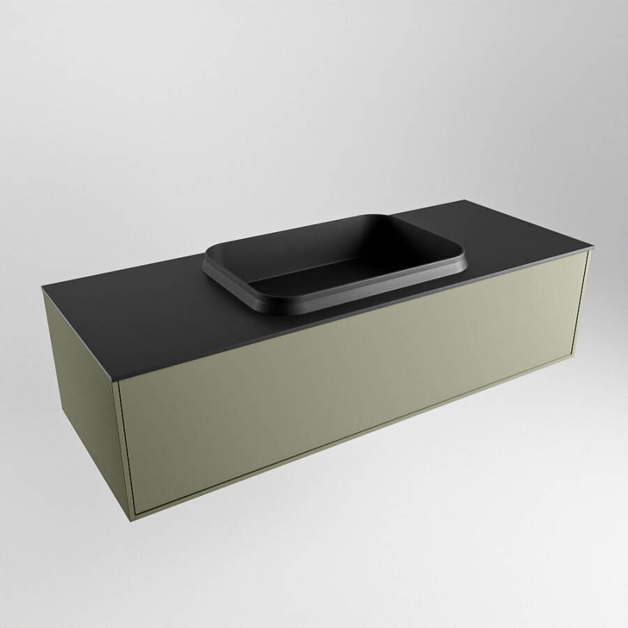 Mondiaz Erin badmeubel 120cm Army Ridge wastafel Urban Midden zonder kraangat