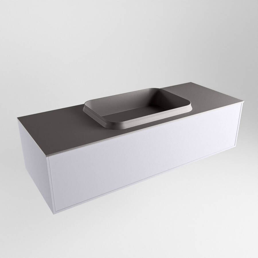 Mondiaz Erin badmeubel 120cm Cale Ridge wastafel Dark Grey Midden zonder kraangat