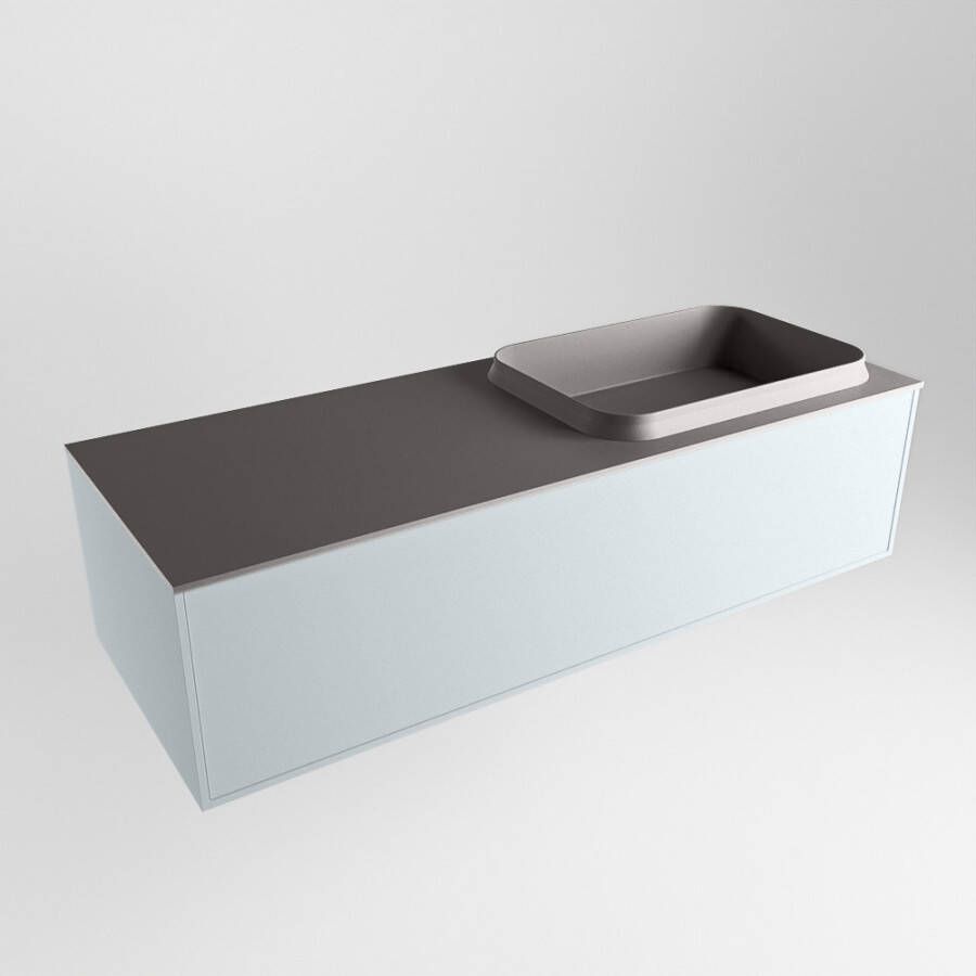 Mondiaz Erin badmeubel 120cm Clay Ridge wastafel Dark Grey Rechts met 1 kraangat