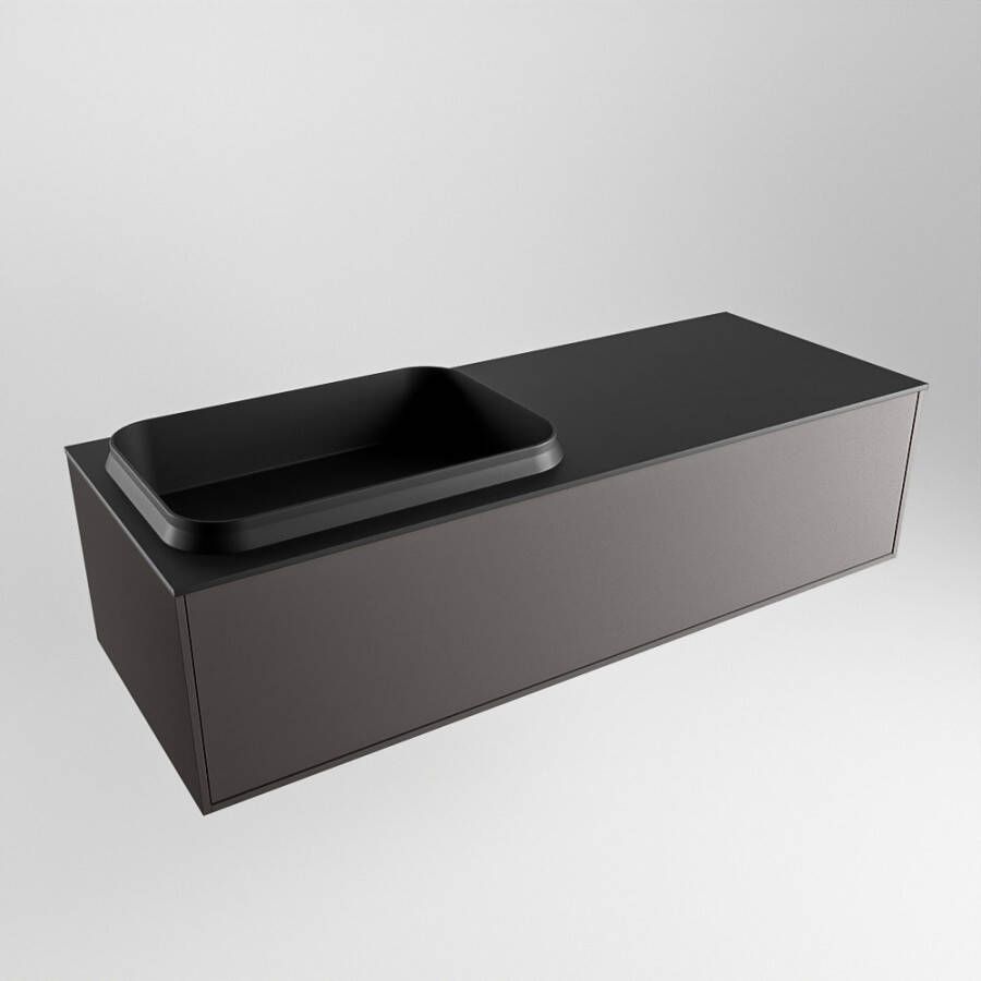 Mondiaz Erin badmeubel 120cm Dark Grey Ridge wastafel Urban Links met 1 kraangat