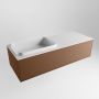 Mondiaz ERIN 120cm badmeubelset onderkast kleur Rust met 1 lade Wastafel RIDGE links 1 kraangat kleur Talc ERIN10315 - Thumbnail 3