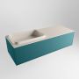 Mondiaz ERIN 120cm badmeubelset onderkast kleur Smag met 1 lade Wastafel RIDGE links zonder kraangaten kleur Linen ERIN12692 - Thumbnail 3