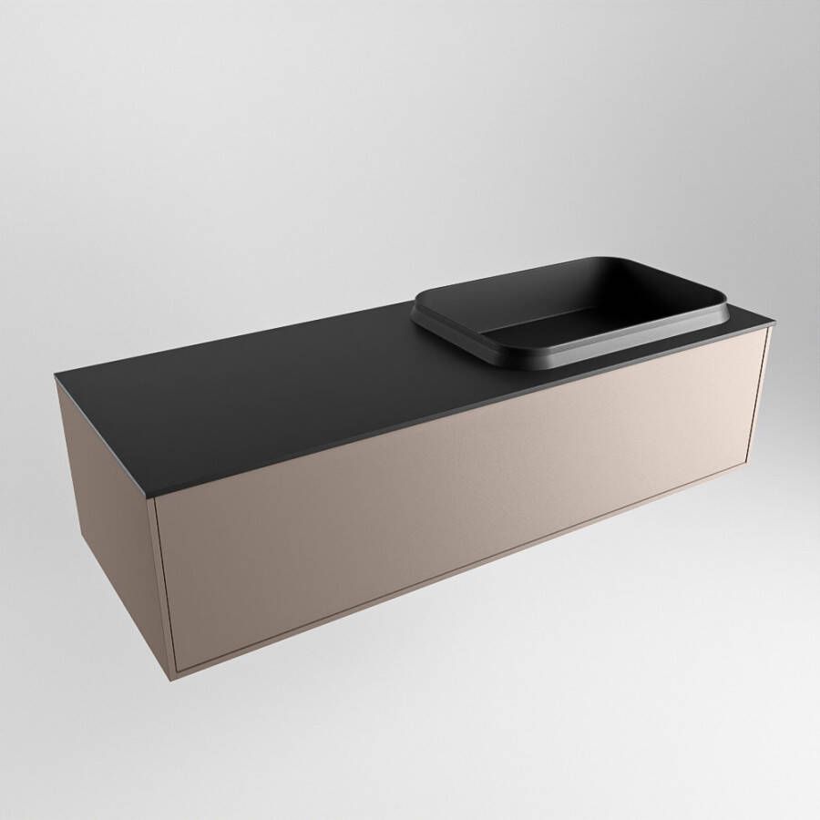 Mondiaz Erin badmeubel 120cm Smoke Ridge wastafel Urban Rechts zonder kraangat