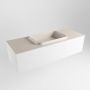 Mondiaz ERIN 120cm badmeubelset onderkast kleur Talc met 1 lade Wastafel RIDGE midden 1 kraangat kleur Linen ERIN12252 - Thumbnail 3