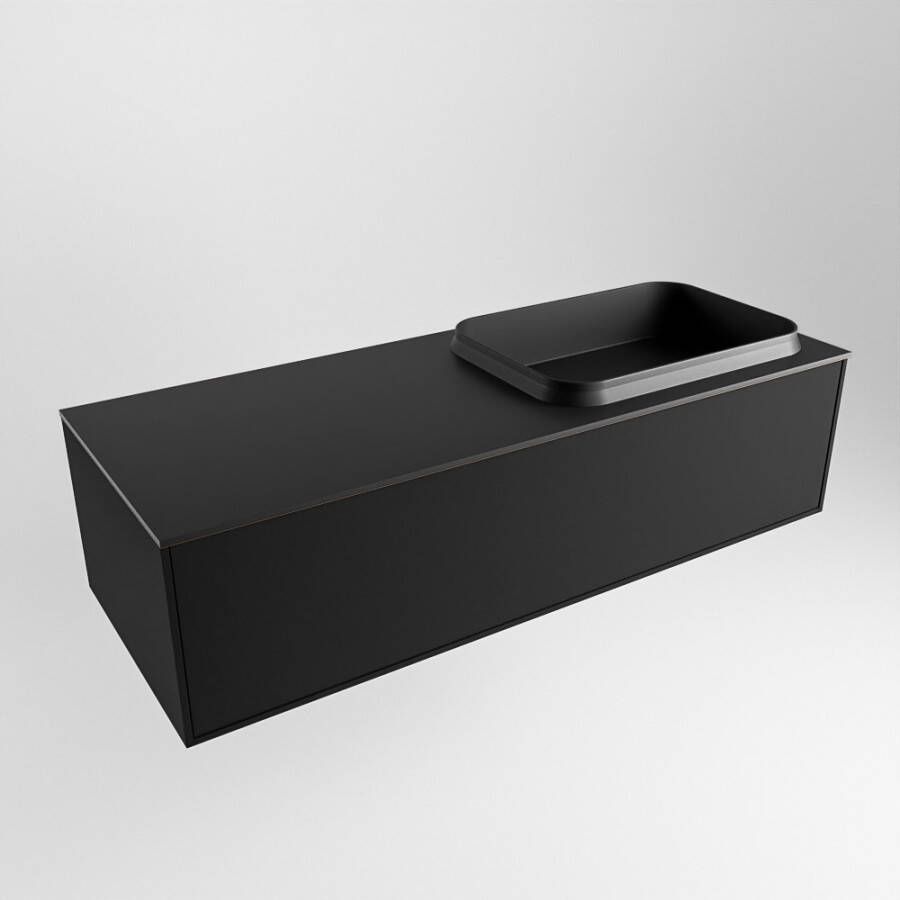 Mondiaz Erin badmeubel 120cm Urban Ridge wastafel Urban Rechts zonder kraangat