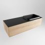 Mondiaz Badkamermeubelset Erin 120 cm met 1 Lade met RIDGE Wastafel Rechts Urban Zonder Kraangaten Greeploos Mat Washed Oak - Thumbnail 3