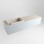 Mondiaz ERIN 150cm badmeubelset onderkast kleur Clay met 1 lade Wastafel RIDGE links 1 kraangat kleur Linen ERIN12396 - Thumbnail 3