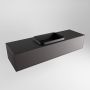 Mondiaz ERIN 150cm badmeubelset onderkast kleur Dark grey met 1 lade Wastafel RIDGE midden zonder kraangaten kleur Urban ERIN10997 - Thumbnail 3