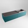Mondiaz ERIN 150cm badmeubelset onderkast kleur Smag met 2 lades Wastafel RIDGE rechts 1 kraangat kleur Dark grey ERIN11965 - Thumbnail 3