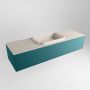 Mondiaz ERIN 150cm badmeubelset onderkast kleur Smag met 1 lade Wastafel RIDGE midden 1 kraangat kleur Linen ERIN12701 - Thumbnail 3